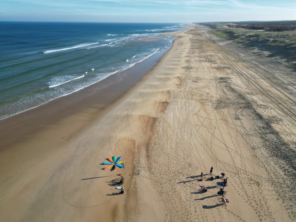 Plage et dunes de Saint-Girons dans les Landes